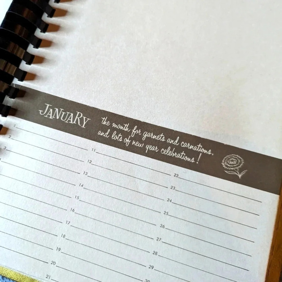 Hallmark Thoughtfulness Album-Vintage 60s gold scrapbook/Card Organizer-Pockets - Picture 5 of 15